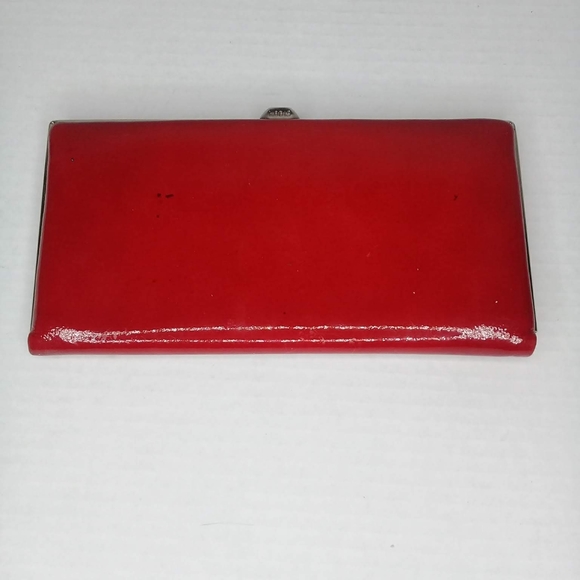 Lodis Handbags - Lodis Red patten leather snap clutch wallet